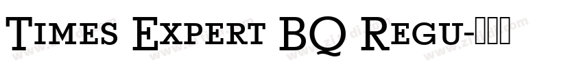 Times Expert BQ Regu字体转换